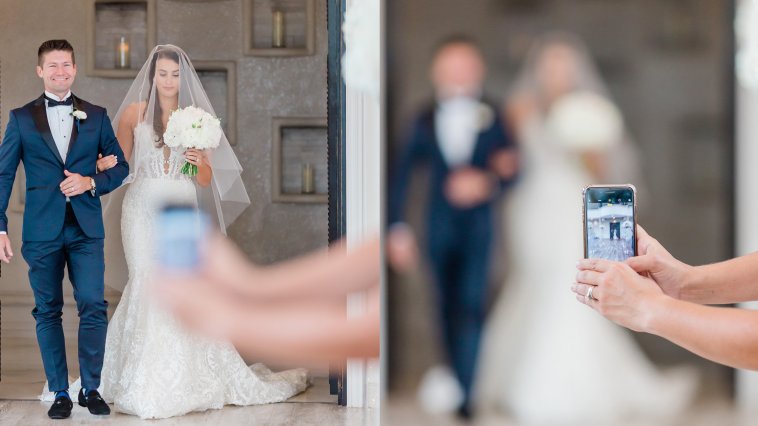 Wedding Photography Phone Photo Bomb