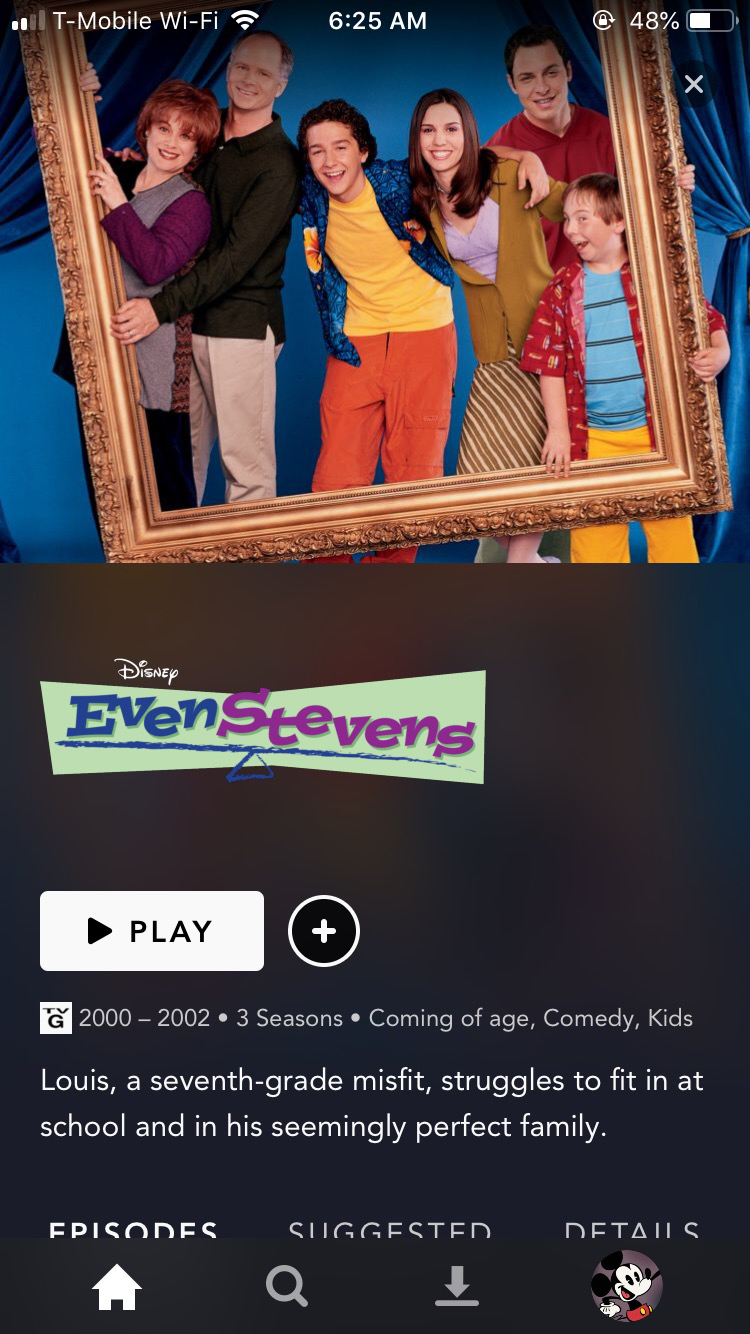 'Even Stevens' on Disney+