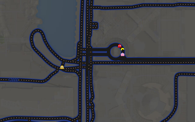 Google Maps Is Now A Giant Game Of Secret Pac-Man